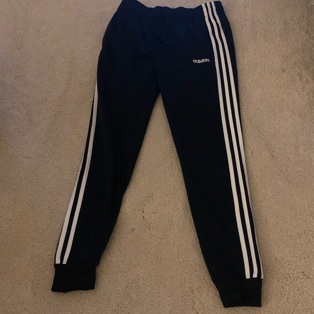 Navy Adidas female Tricot Cuffed Pants Size: Small